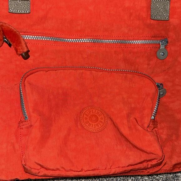 Kipling Orange Nylon Messenger Bag - Picture 2 of 8